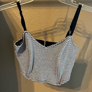 Cropped bustier top